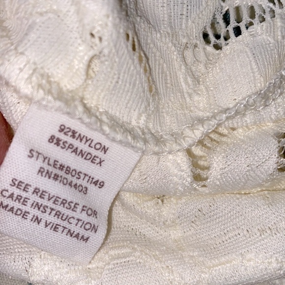 Blu pepper white boho lace top size medium - Picture 6 of 7